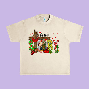 True Story Holy Family Urban Heavy Tee Designed By Fadigitalartstudio