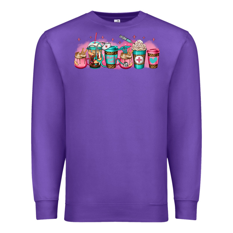 Nurse Fuel Coffee Cup Premium Sweatshirt by Jasminsmagicworld | Teevron