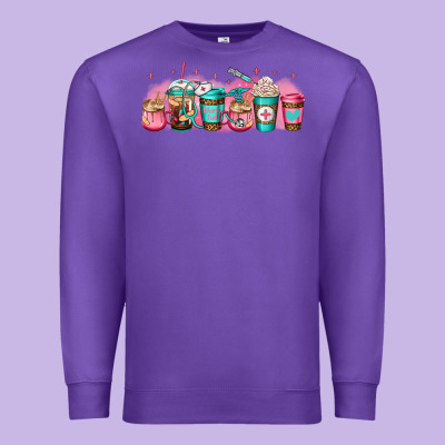 Nurse Fuel Coffee Cup Premium Sweatshirt Designed By Jasminsmagicworld
