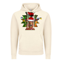 Vintage Artic longhorn Aztec Christmas Vintage Hoodie - CowhideDigitalArt