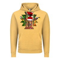Vintage Mustard longhorn Aztec Christmas Vintage Hoodie - CowhideDigitalArt