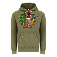 Vintage Olive longhorn Aztec Christmas Vintage Hoodie - CowhideDigitalArt