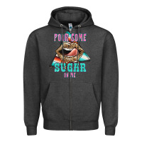 Charcoal Heather Pour Some Sugar On Me Zipper Hoodie - JahusDesignShop