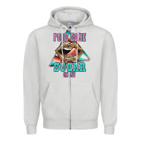 Dove Grey Pour Some Sugar On Me Zipper Hoodie - JahusDesignShop