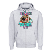 Heather Grey Pour Some Sugar On Me Zipper Hoodie - JahusDesignShop
