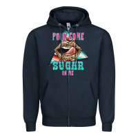 Navy Pour Some Sugar On Me Zipper Hoodie - JahusDesignShop
