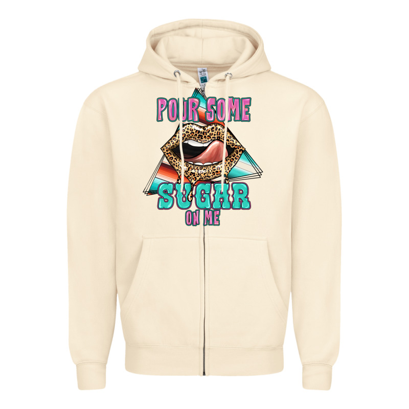 Pour Some Sugar On Me Zipper Hoodie by JahusDesignShop | Teevron