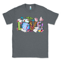 Charcoal Heather Love Nurse Easter Classic Tee - OliviaCreatesArt