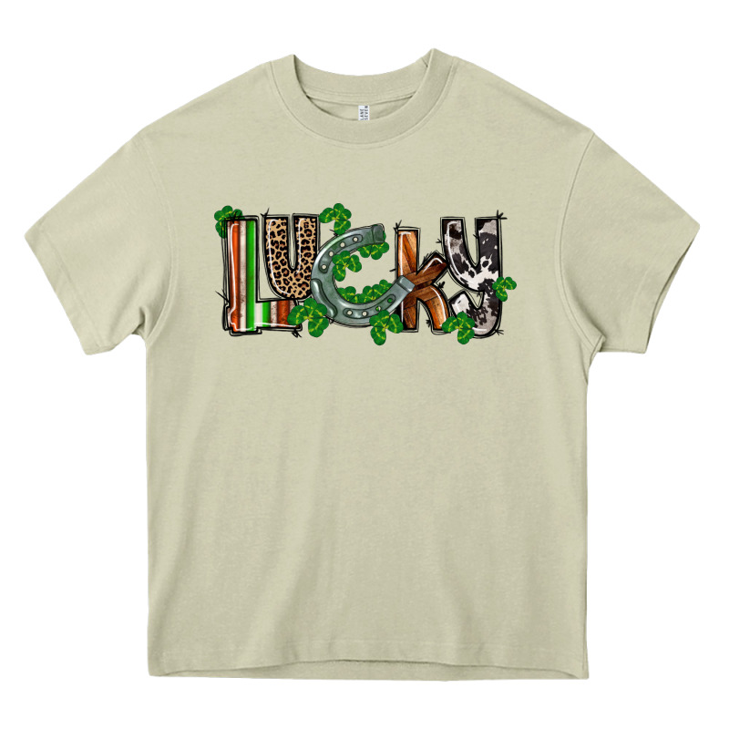 Lucky Horseshoe St. Patrick's Day Heavy Core Tee by CowGirlArtShop | Teevron