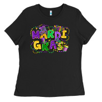 Black mardi gras Ladies Tee - FaDigitalArtStudio