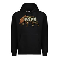 Black bear papa Premium Hoodie - Artiststas