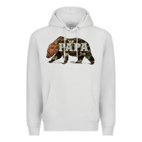 Dove Grey bear papa Premium Hoodie - Artiststas