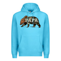 Ocean Blue bear papa Premium Hoodie - Artiststas