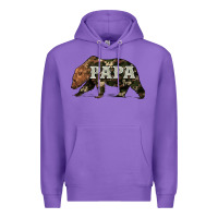Purple bear papa Premium Hoodie - Artiststas