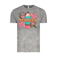 Cloud Rock teacher floral pencil Vintage Tee - BundleAndBundleShop