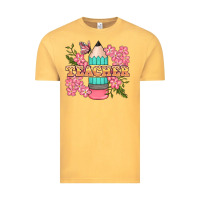 Vintage Mustard teacher floral pencil Vintage Tee - BundleAndBundleShop