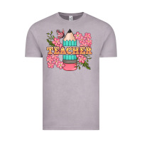 Vintage Zinc teacher floral pencil Vintage Tee - BundleAndBundleShop