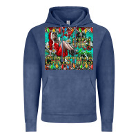 Vintage Denim Just A Girl Who Loves Christmas Vintage Hoodie - CowhideDigitalArt