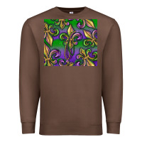 Chestnut Mardi Gras Fleur De Lis Premium Sweatshirt - RanaPortraitStore