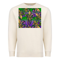 Sandshell Mardi Gras Fleur De Lis Premium Sweatshirt - RanaPortraitStore