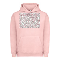 Pigment Salmon baseball seamless background  (3200x2400px) Urban Hoodie - Jasminsmagicworld