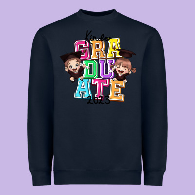 Kinder Graduate 2023 Heavyweight Sweatshirt Designed By Ranaportraitstore