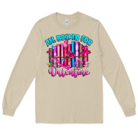 Mushroom All Booked For Valentines Long Sleeve Tee - CowhideDigitalArt