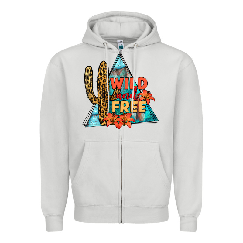 Wıld And Free Zipper Hoodie by JahusDesignShop | Teevron