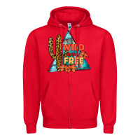 Red Wıld and Free Zipper Hoodie - JahusDesignShop