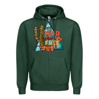 Sports Green Wıld and Free Zipper Hoodie - JahusDesignShop