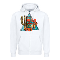 White Wıld and Free Zipper Hoodie - JahusDesignShop