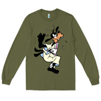 Army Green day gift for cartoon goofy character Long Sleeve Tee - maiPhamDesign