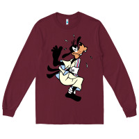 Burgundy day gift for cartoon goofy character Long Sleeve Tee - maiPhamDesign