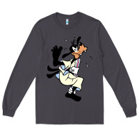 Smoke day gift for cartoon goofy character Long Sleeve Tee - maiPhamDesign