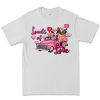 Dove Grey Loads of love Valentine's Day farm truck Premium Tee - FaDigitalArtStudio