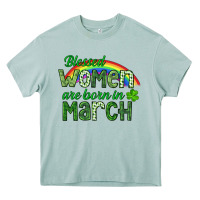 Arona Blessed women are born in March Heavy Core Tee - CowGirlArtShop