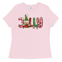 Bubblegum Pink jolly gnome Ladies Tee - BundleAndBundleShop