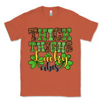 Copper St. Patrick's Thick thighs lucky vibes Classic Tee - OliviaCreatesArt