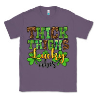 Lavender St. Patrick's Thick thighs lucky vibes Classic Tee - OliviaCreatesArt