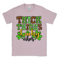 Lilac St. Patrick's Thick thighs lucky vibes Classic Tee - OliviaCreatesArt