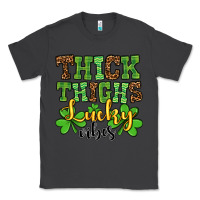 Smoke St. Patrick's Thick thighs lucky vibes Classic Tee - OliviaCreatesArt