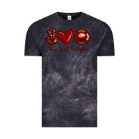 Cloud Black Peace Love Firefighter Vintage Tee - RanaPortraitStore