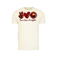 Vintage Arctic Peace Love Firefighter Vintage Tee - RanaPortraitStore
