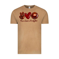 Vintage Camel Peace Love Firefighter Vintage Tee - RanaPortraitStore