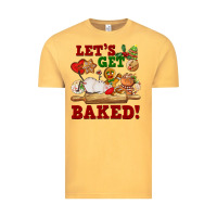 Vintage Mustard let's get baked Vintage Tee - FaDigitalArtStudio