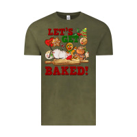 Vintage Olive let's get baked Vintage Tee - FaDigitalArtStudio