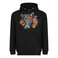 Black Football afro girl sneakers Heavyweight Hoodie - RanaPortraitStore