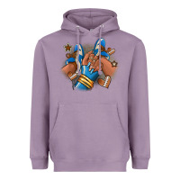 Lavender Football afro girl sneakers Heavyweight Hoodie - RanaPortraitStore