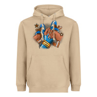 Mushroom Football afro girl sneakers Heavyweight Hoodie - RanaPortraitStore
