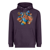 Plum Football afro girl sneakers Heavyweight Hoodie - RanaPortraitStore
